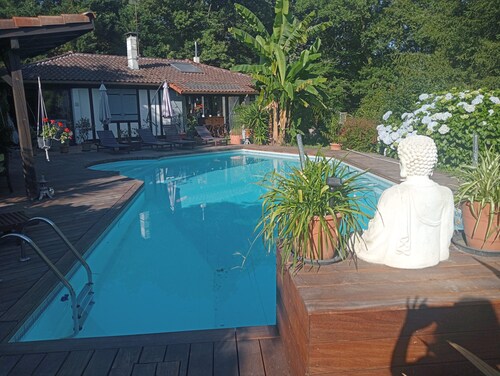 Maison Landaise classée 3 étoiles avec piscine privative