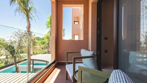 Junior-Suite, Balkon, Gartenblick | Balkon