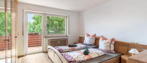 2 habitaciones y ropa de cama