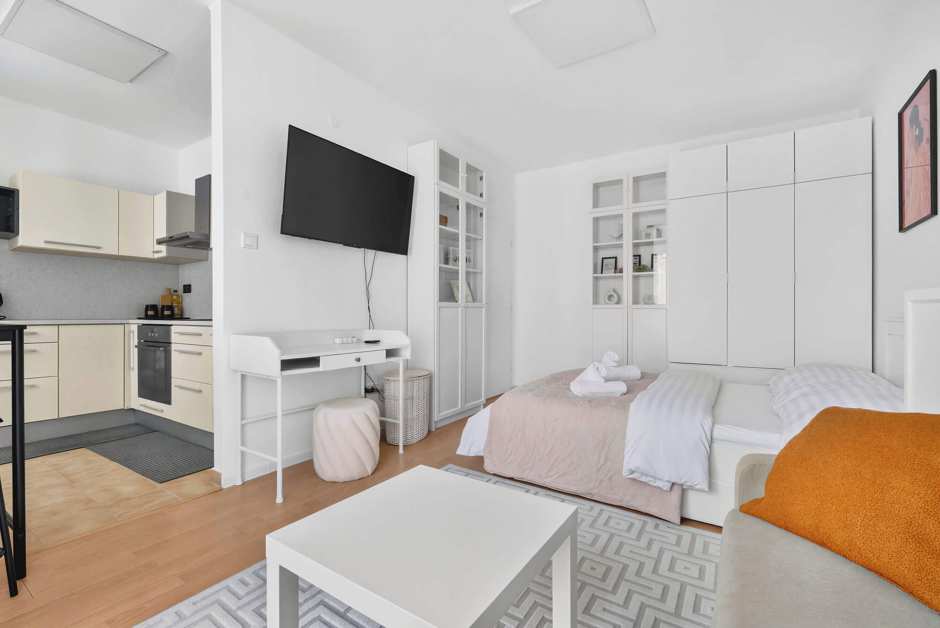 1 Schlafzimmer, Schreibtisch, Bügeleisen/Bügelbrett, WLAN