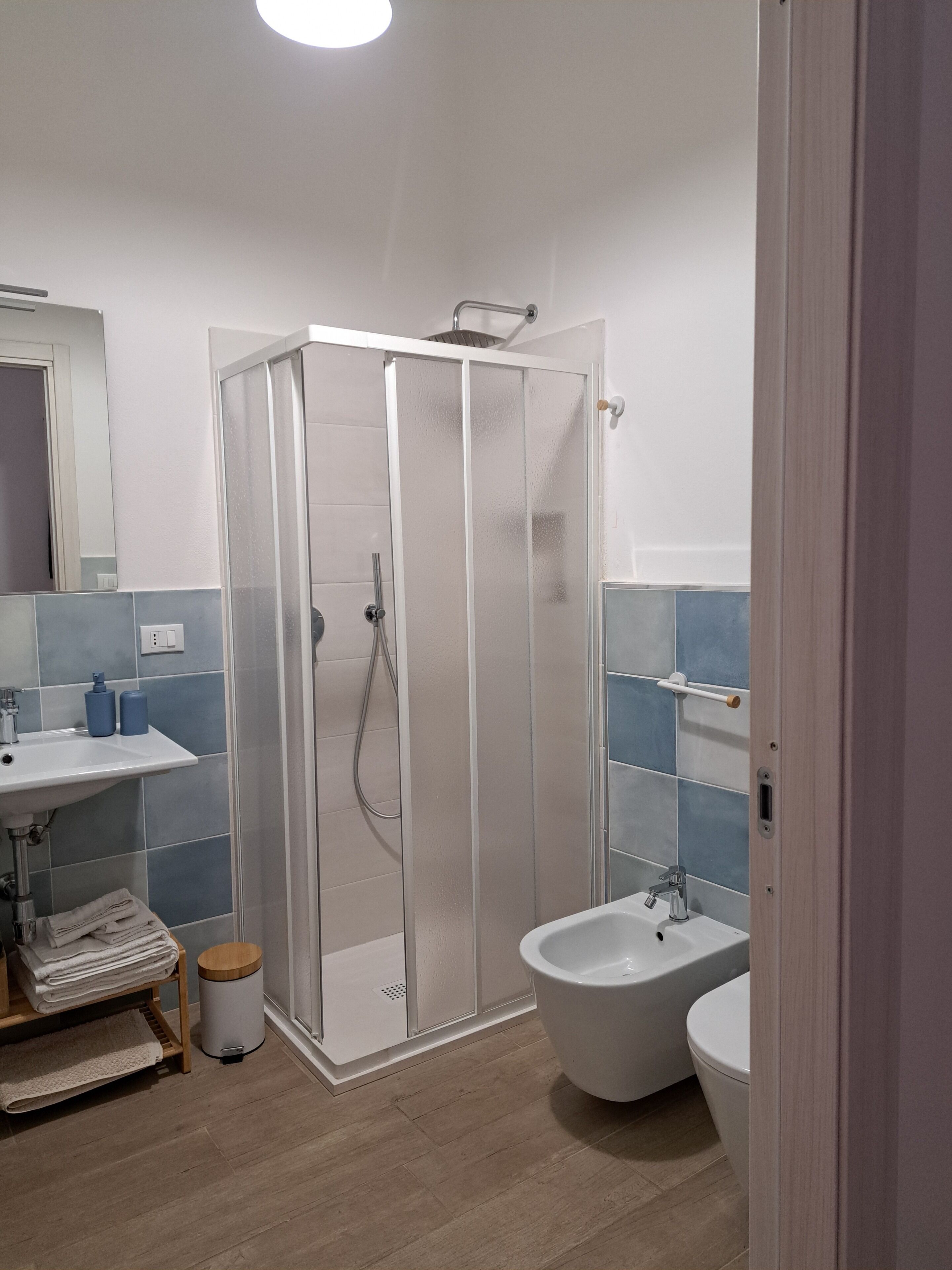 Dusche, Haartrockner, Bidet, Handtücher