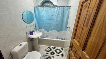 Towels, soap, toilet paper