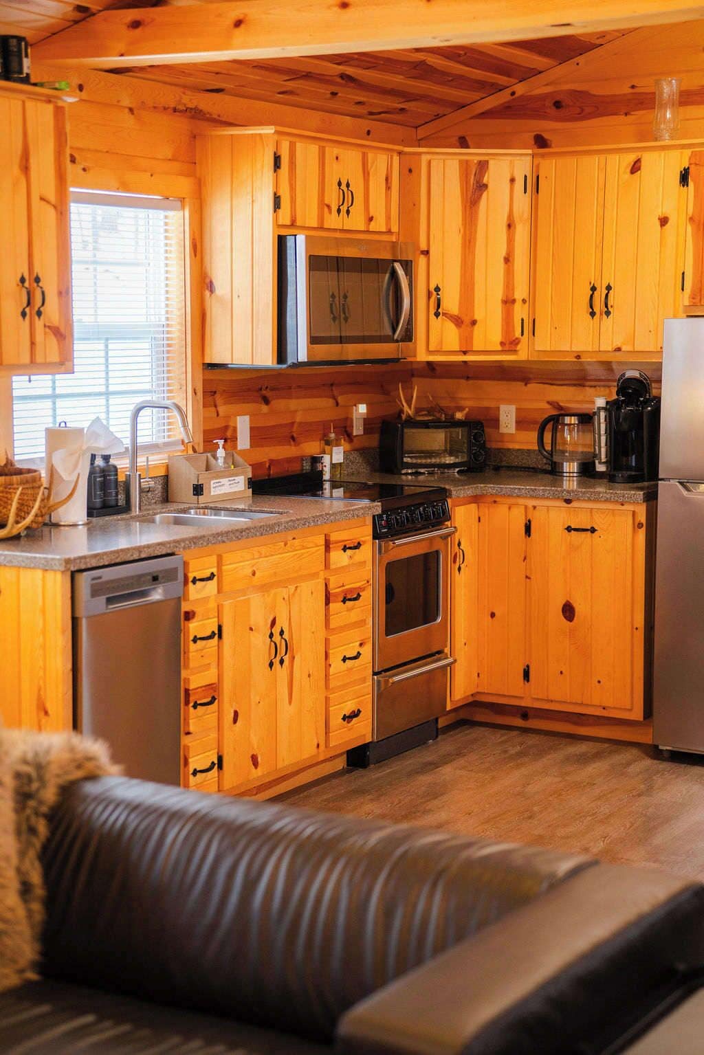 Cabane, plusieurs lits, patio (Deer Run Retreat) | Cuisine privée