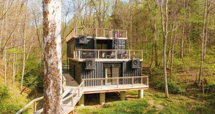 Unique Container Retreat With Creek Villa