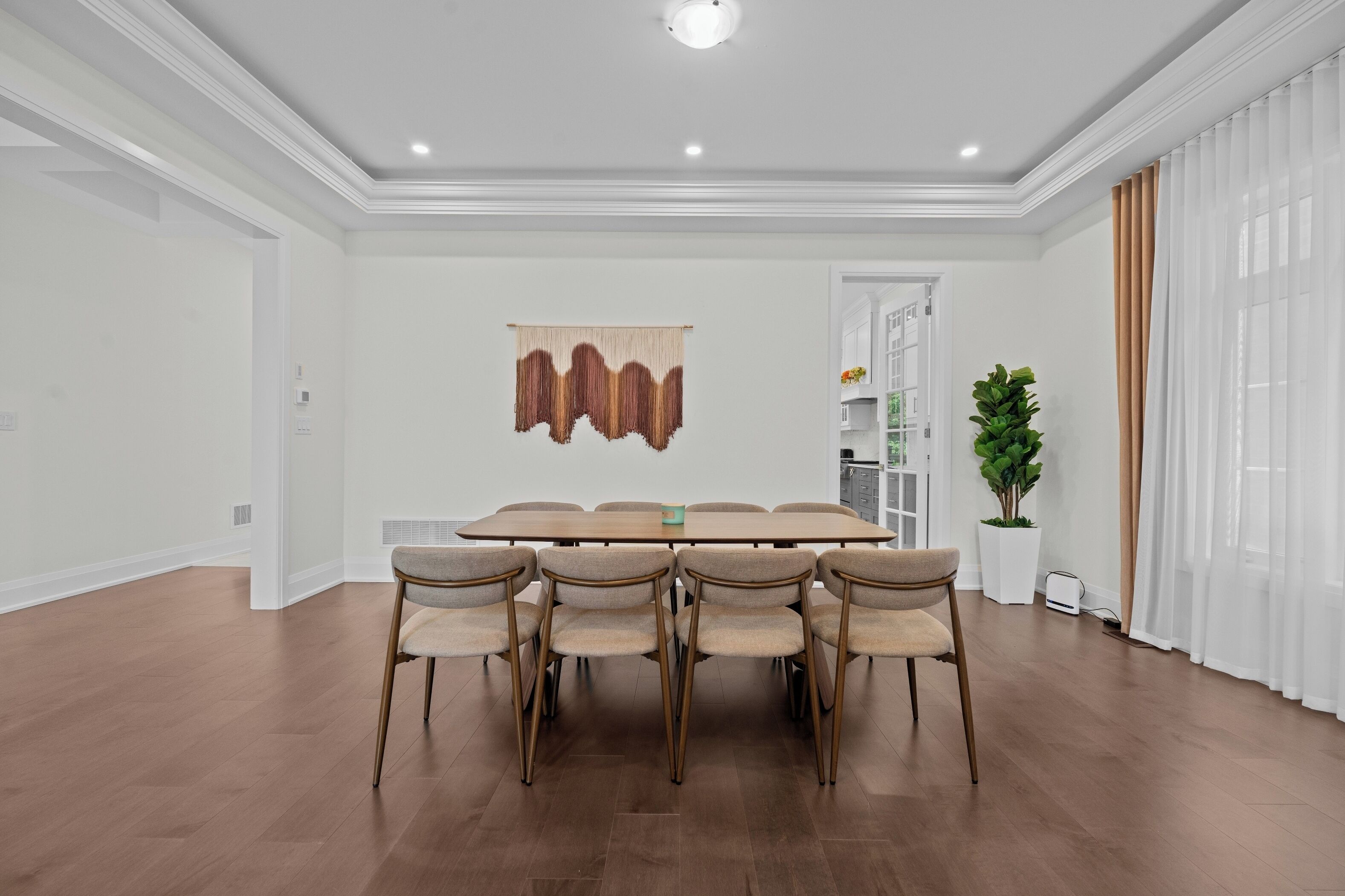 Casa superluxo, 4 quartos, vista para o jardim | Sala de jantar