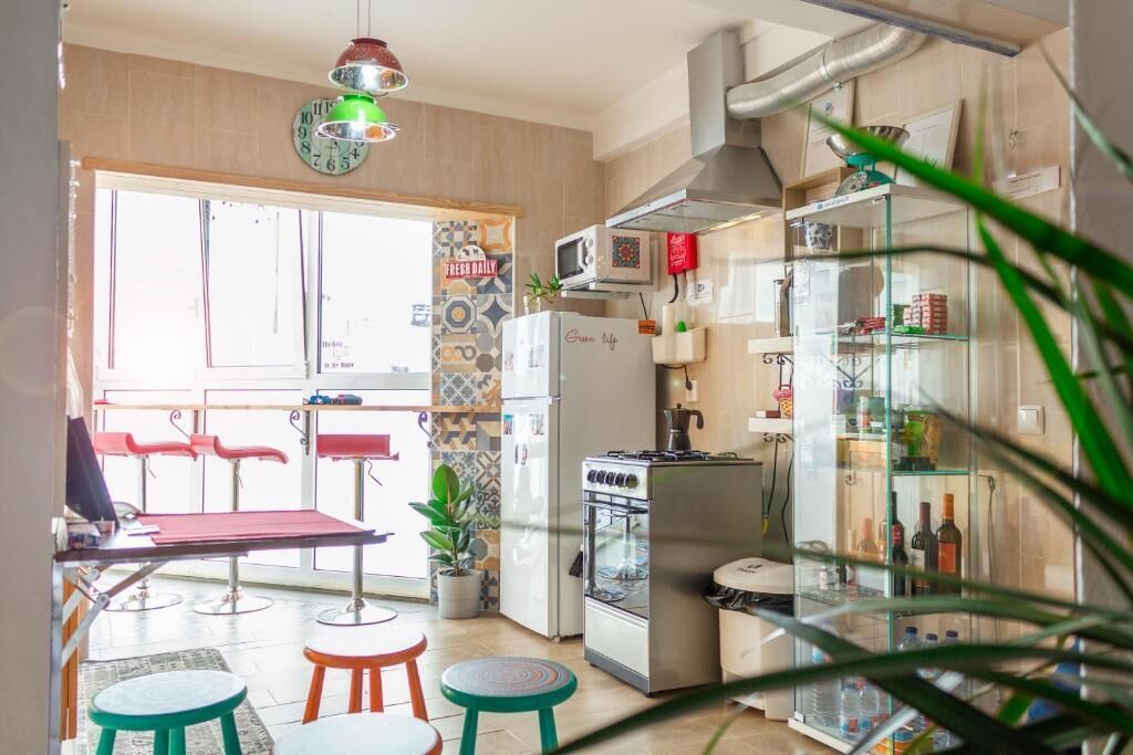 Economy Double Room, Balcony, City View | Private kitchen