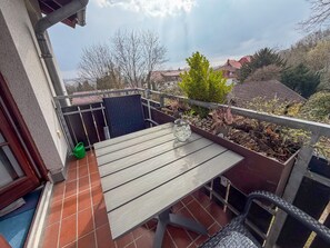 Outdoor dining - Apartment "Oberharzer Lieblingsplatz" with Wi-Fi (Bad Sachsa)