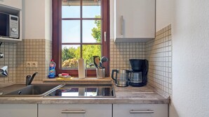 Private kitchen - Apartment "Oberharzer Lieblingsplatz" with Wi-Fi (Bad Sachsa)