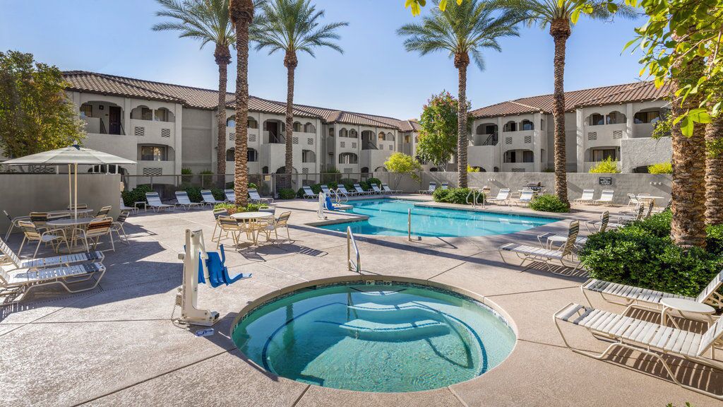 A heated pool