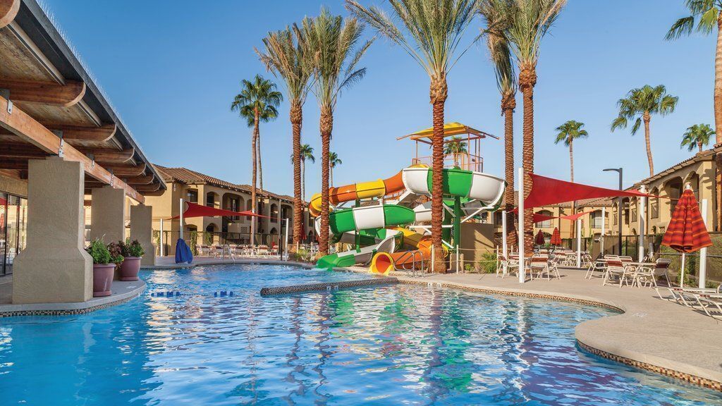 A heated pool