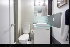 Bathroom - Contemporary Toronto 1BR with Balcony and Sofa Bed (Toronto)