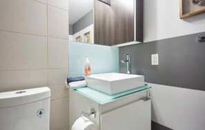Bathroom - Contemporary Toronto 1BR with Balcony and Sofa Bed (Toronto)
