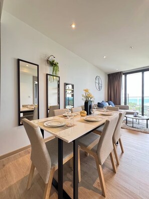 Apartment, 2 Bedrooms, Accessible, Smoking | Dining room - 2 Bed Room Luxury I Stunning Sea View & Bath Tub (Pattaya)