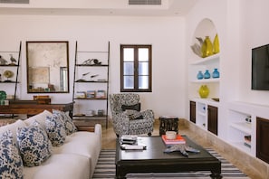 Living area - Private Luxury Beach 6BR Villa25 CapCana (Punta Cana)