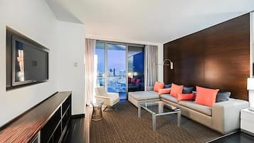 Deluxe-suite - balkon - byudsigt | Opholdsområde