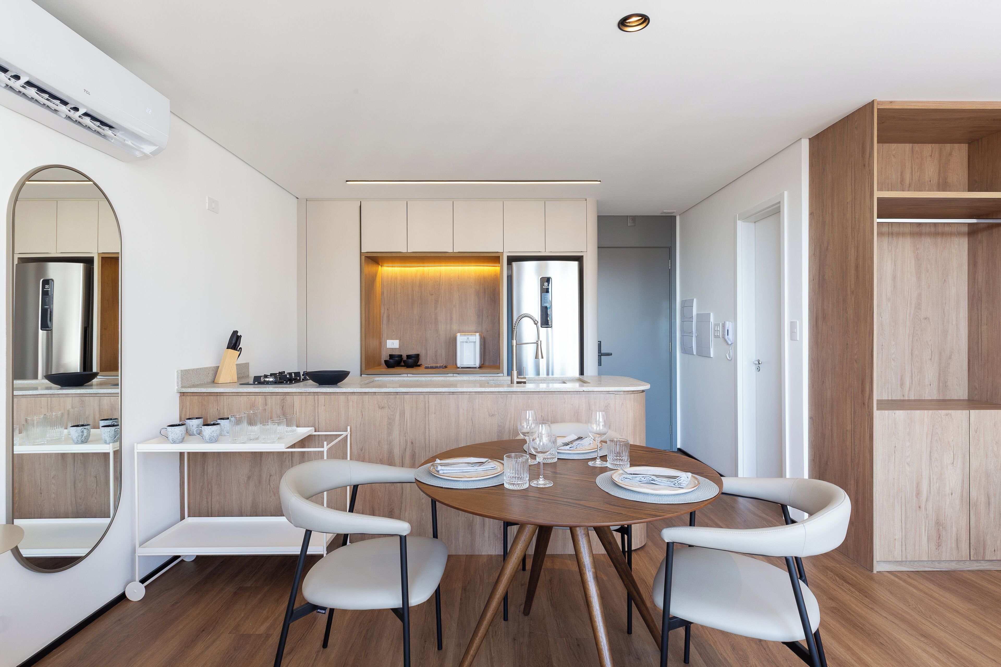 Apartamento elite, 1 cama King e sofá-cama, cozinha, vista para a cidade | Cozinha privada
