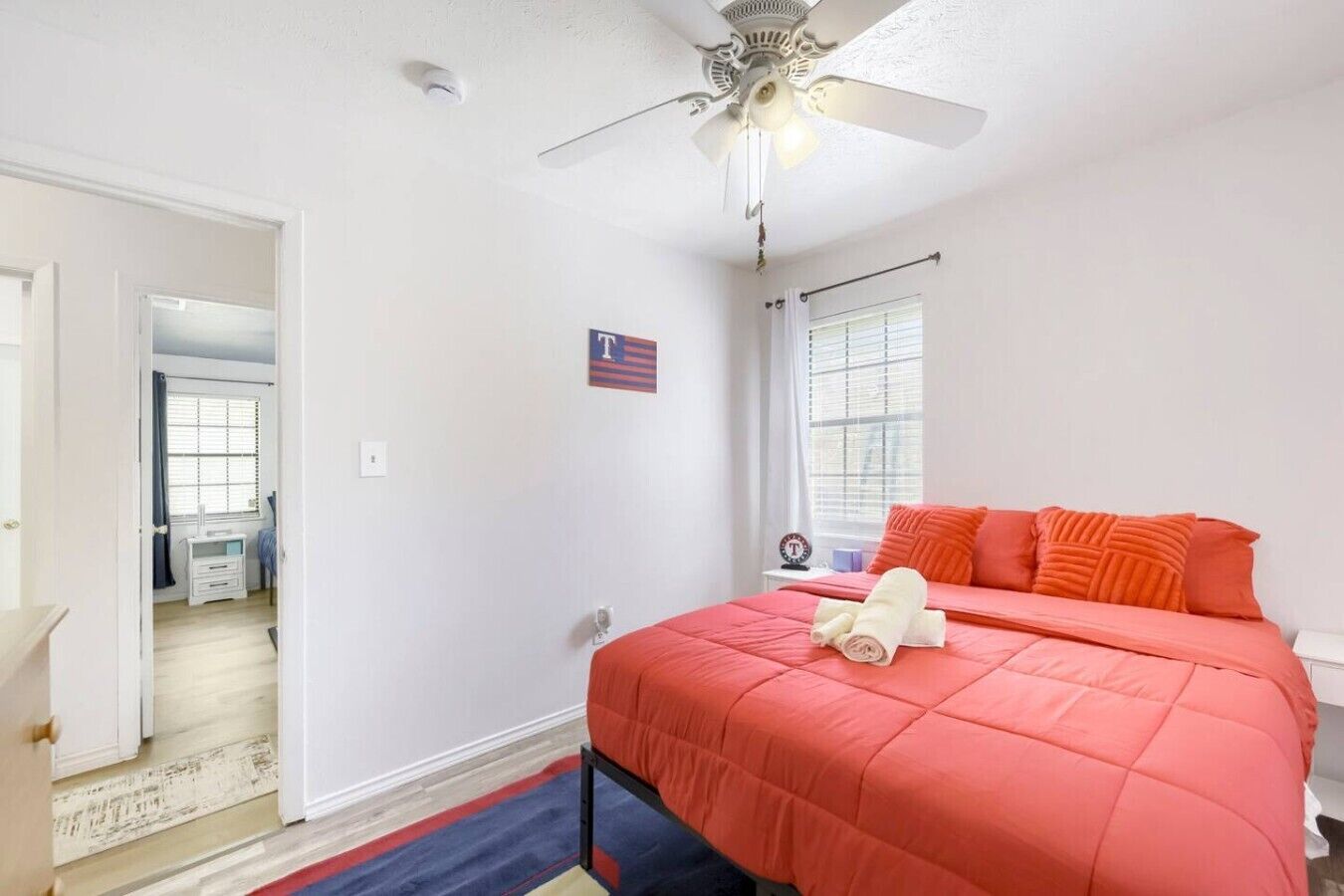 3 bedrooms, iron/ironing board, travel cot, WiFi