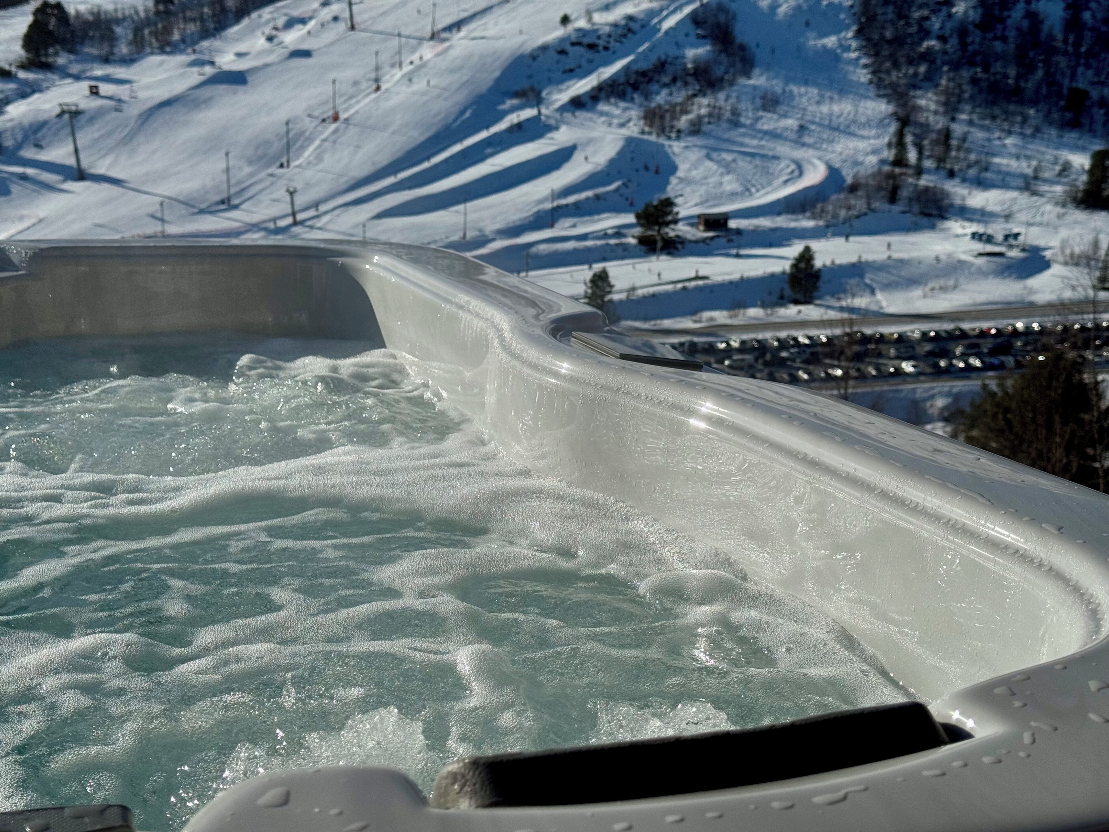 Utendørs boblebad