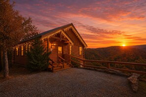 Exterior - Marvelous Views! Hot tub, Air Hockey, Location, Fire Pit- This Cabin Has It All! (Sevierville)