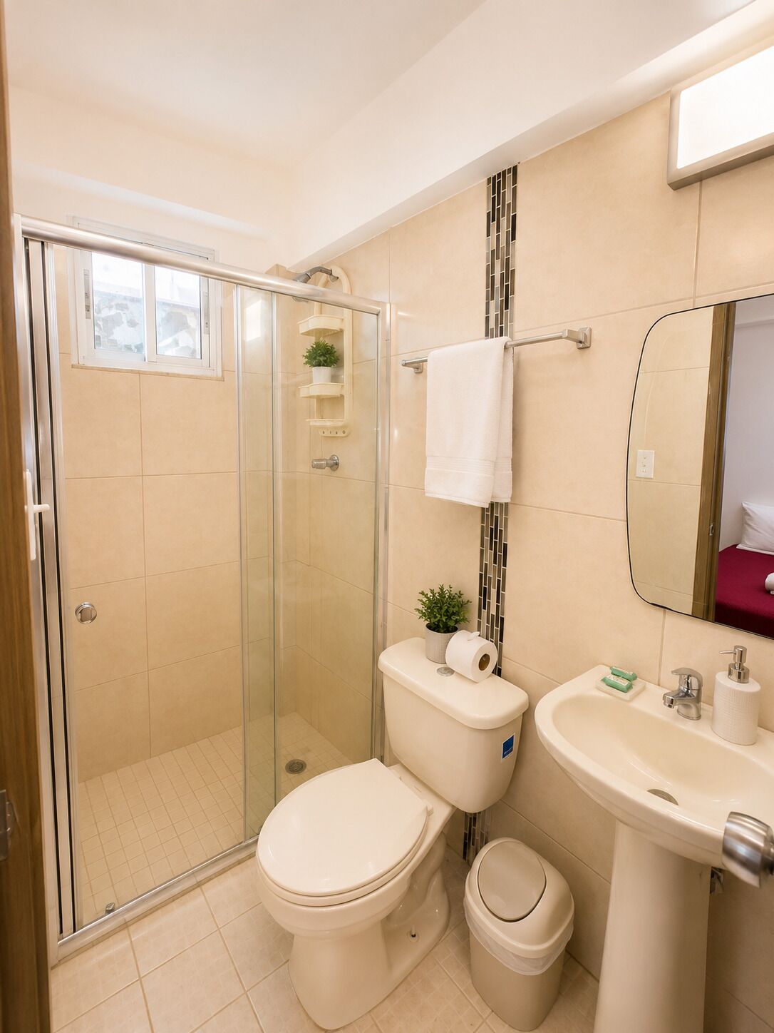 Towels, soap, toilet paper