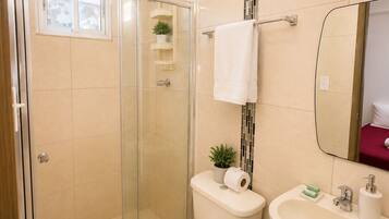 Towels, soap, toilet paper