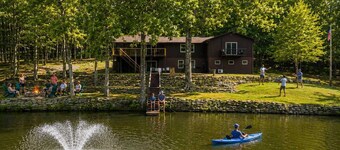PRIVATE LAKE - 50 acres - secluded cabin