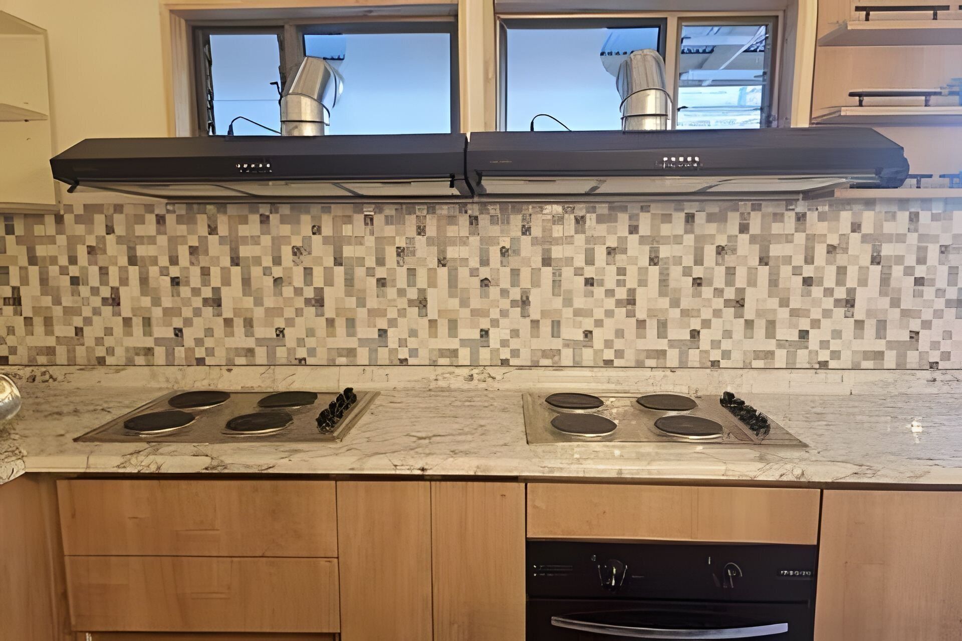 Mini-fridge, microwave, stovetop, cookware/dishes/utensils