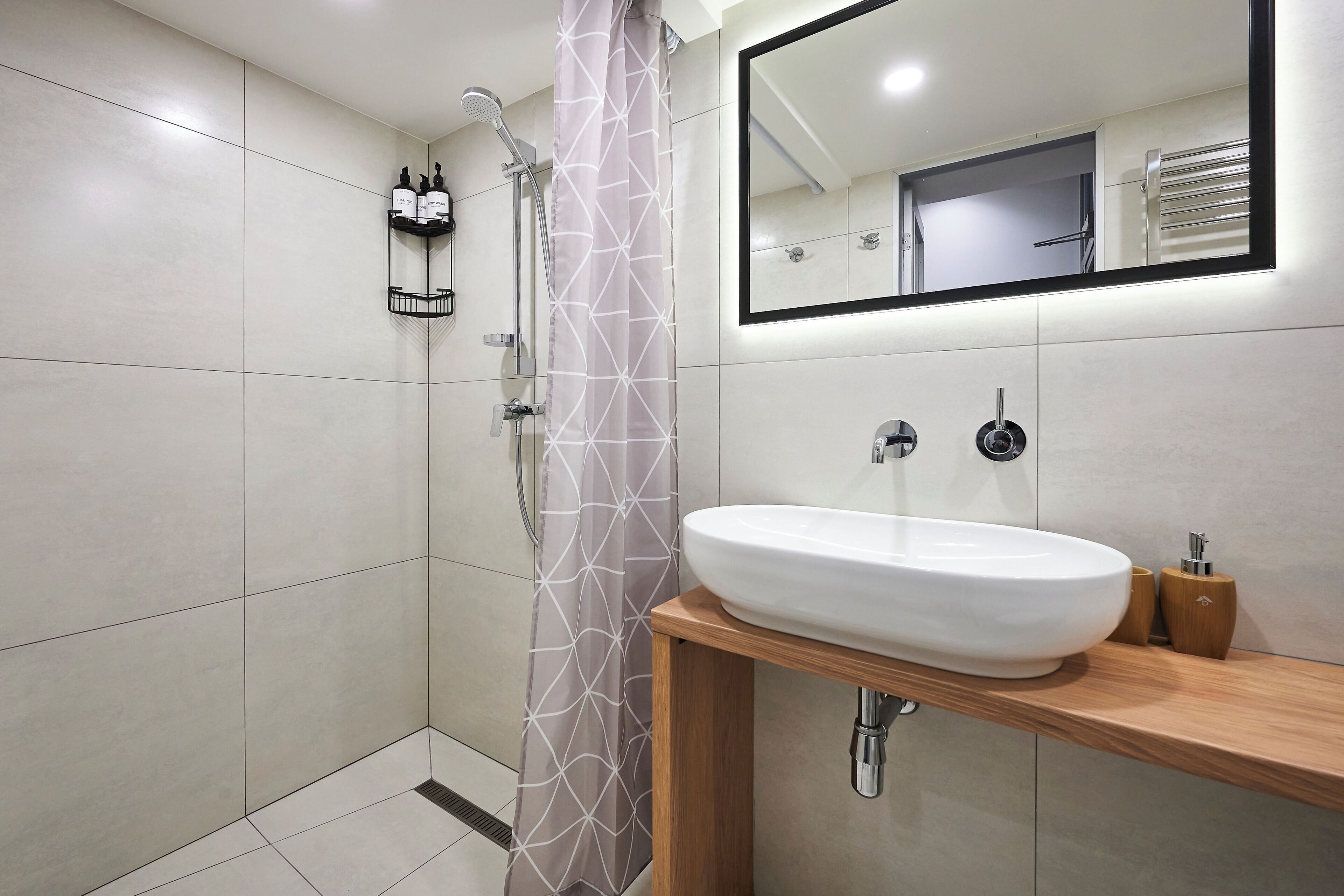Comfort Shared Dormitory, Women only, Shared Bathroom | Bathroom | Shower, hair dryer, slippers, bidet