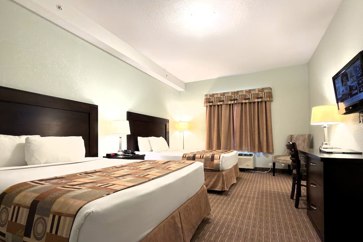 Standard Double Room, 2 Queen Beds, Non Smoking | Desk, laptop workspace, iron/ironing board, WiFi (free)