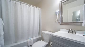 Hair dryer, towels
