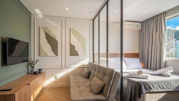 Basic Apartment - Studio in Building w/ View Downtown Eva0706 (Florianópolis)