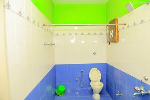 Shower, towels, soap