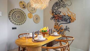 Deluxe Villa, 2 Bedrooms, Private Pool | Dining