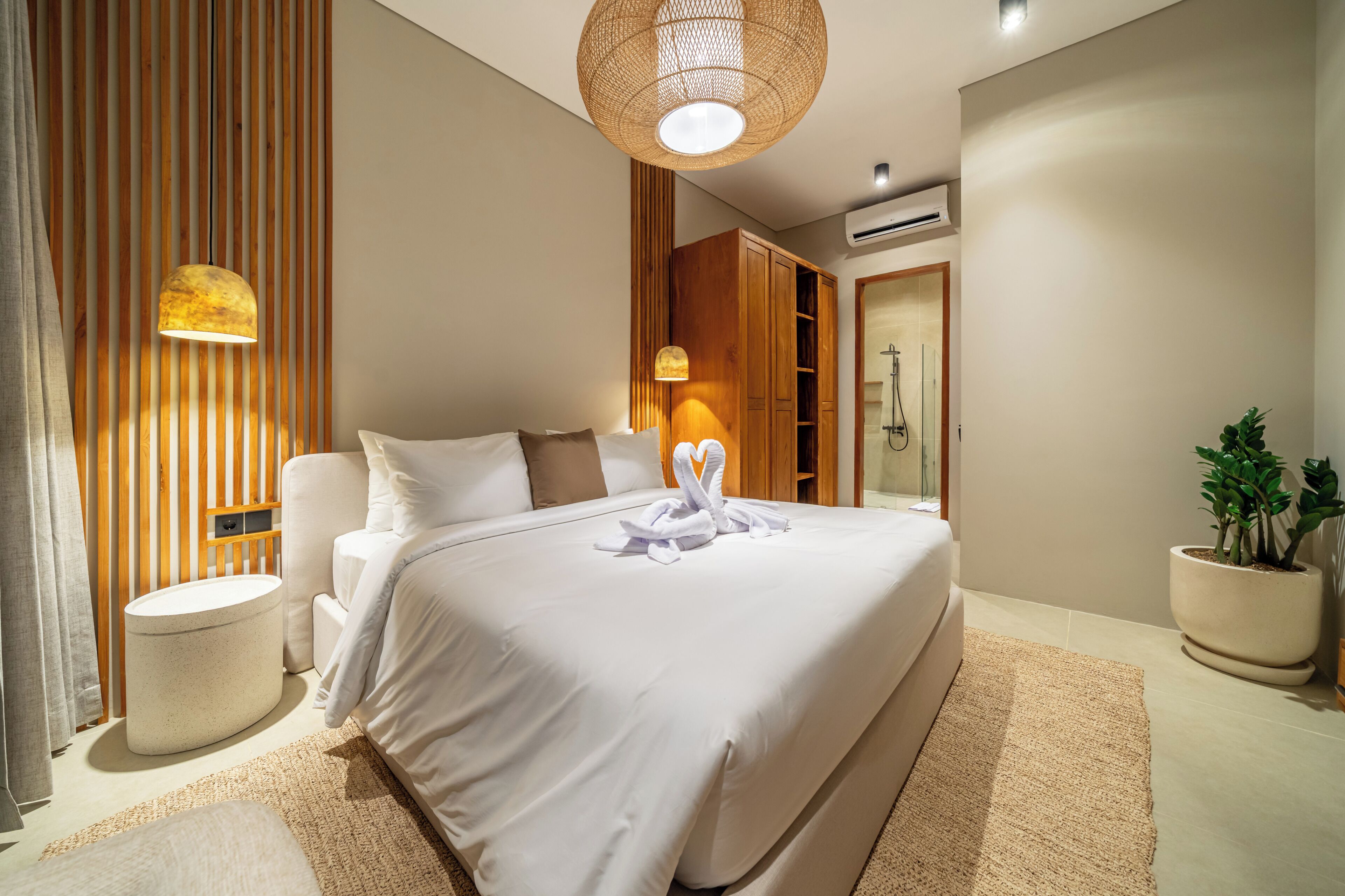 Premium Villa, 2 Bedrooms, Private Pool | Egyptian cotton sheets, premium bedding, in-room safe