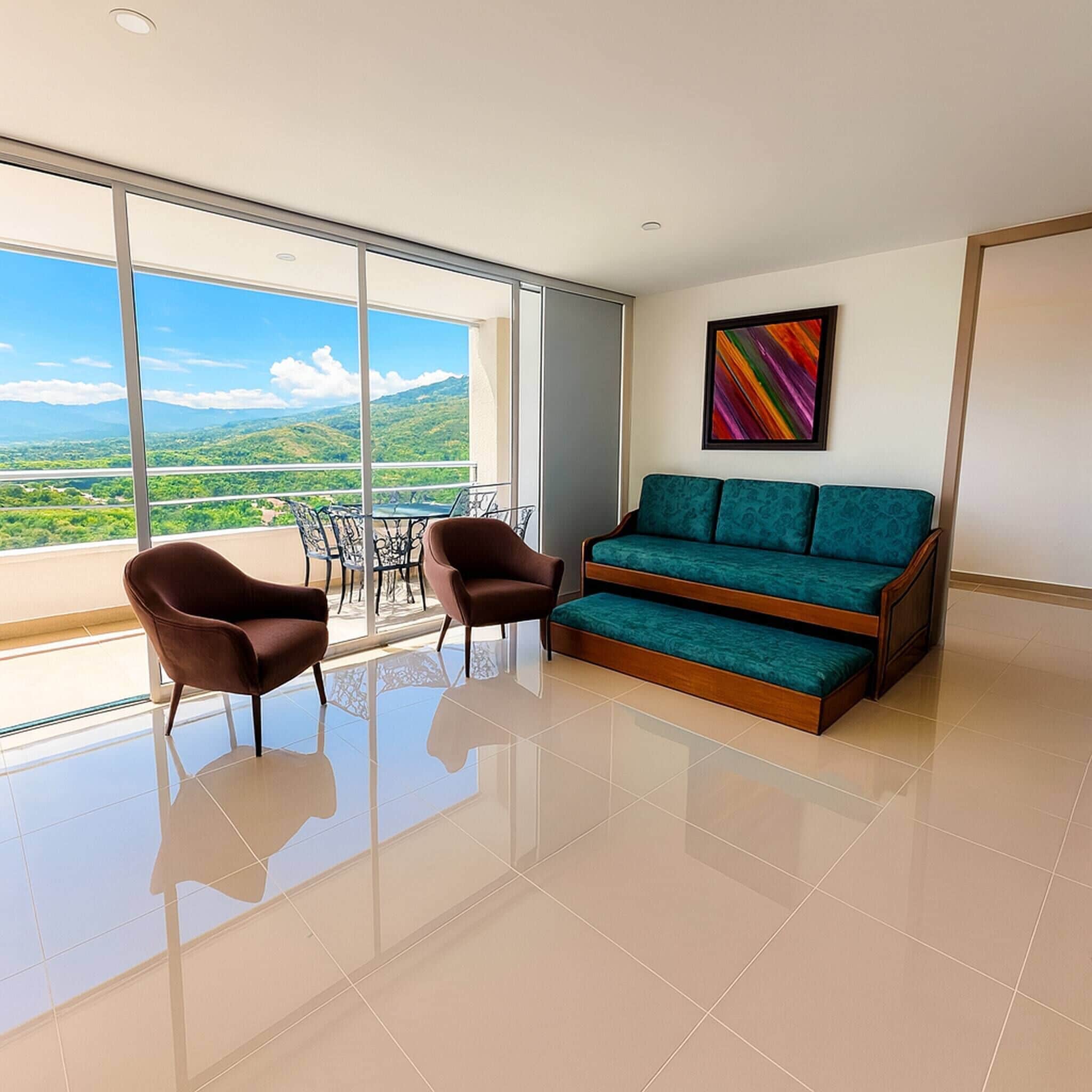 Apartamento, 2 habitaciones | Zona de estar