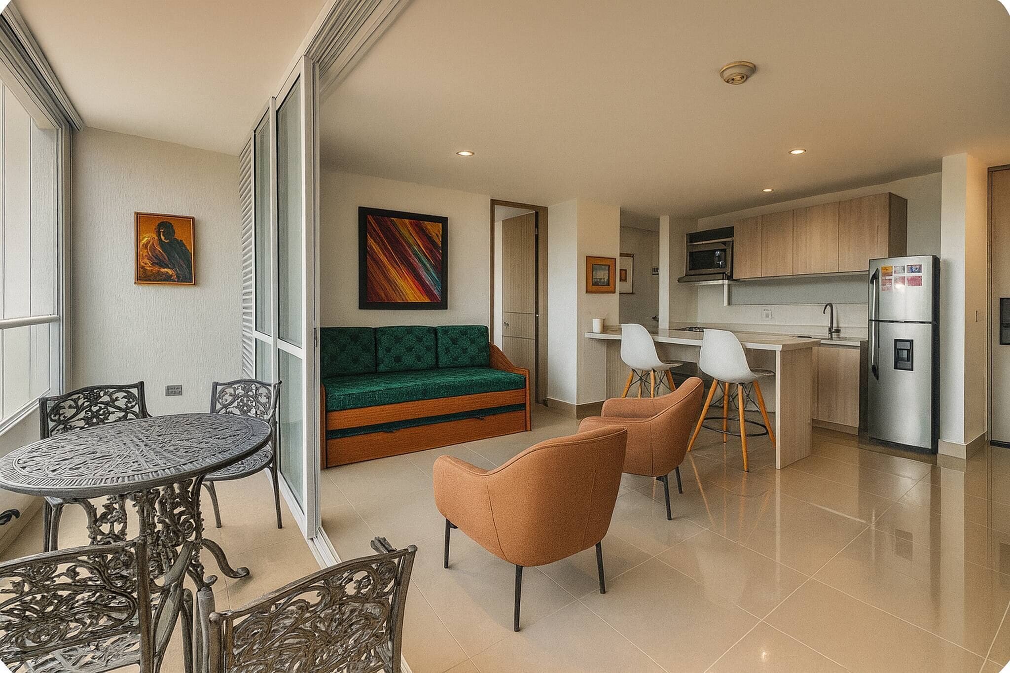 Apartamento, 2 habitaciones | Sala de estar