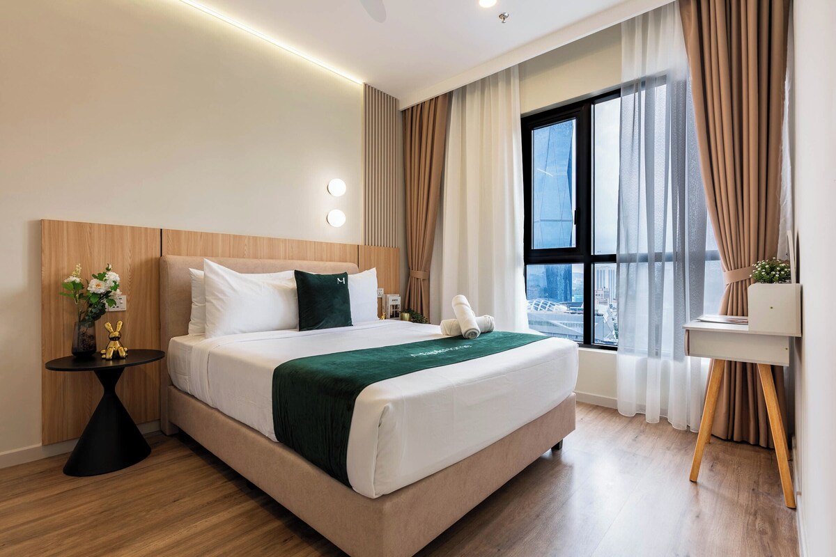 Executive Suite, 2 Bedrooms, Balcony | Blackout curtains, iron/ironing board, free WiFi