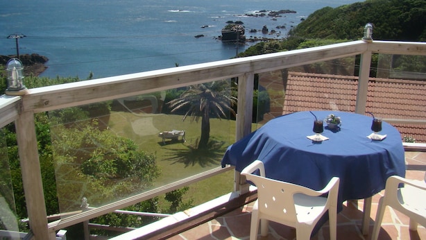 Outdoor dining - Hotel Cliffside (Shimoda)