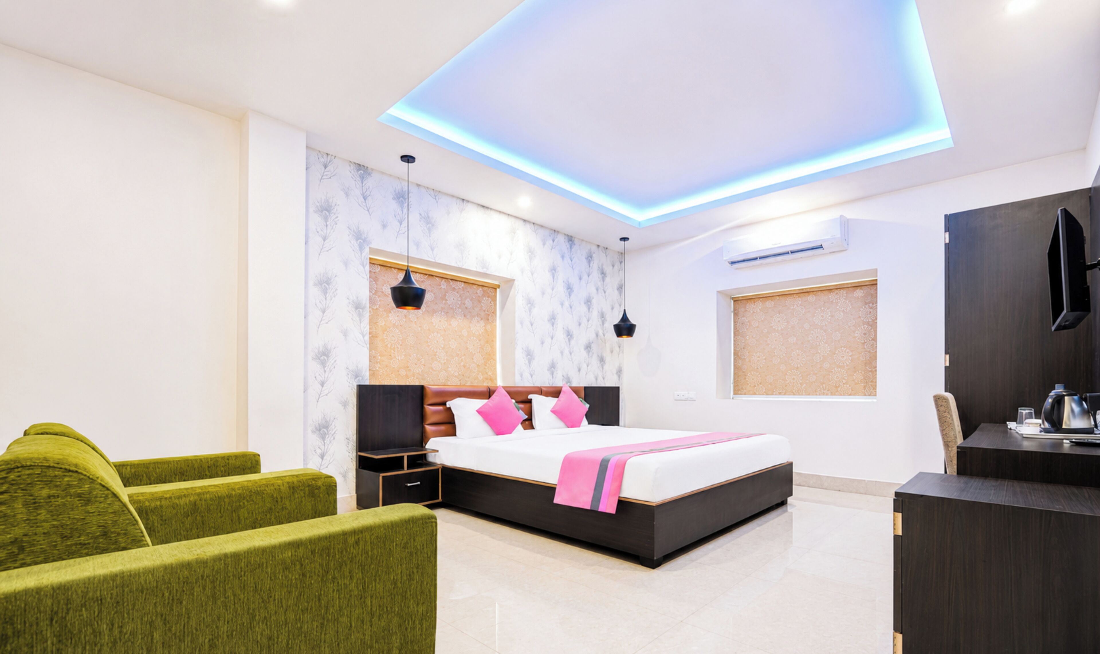 Premium Double Room, Multiple Beds, Air conditioning | View from room