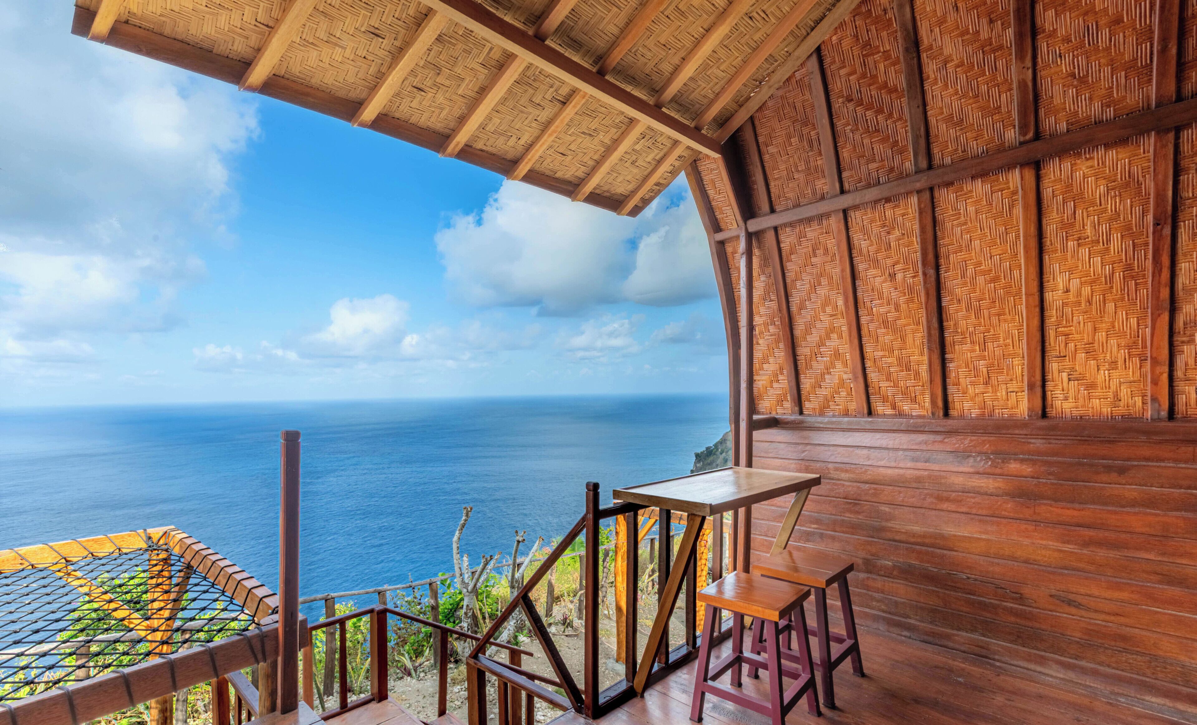 Habitación doble, vista al mar | Terraza o patio