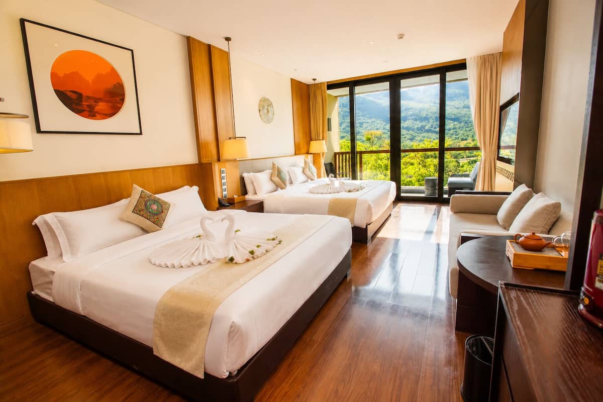Signature Triple Room, Hill View | Premium bedding, down comforters, memory foam beds