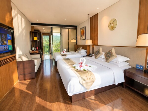 Signature Triple Room, Hill View | Premium bedding, down comforters, memory foam beds
