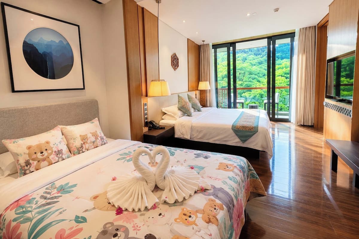 Family Triple Room, Hill View | Premium bedding, down comforters, memory foam beds