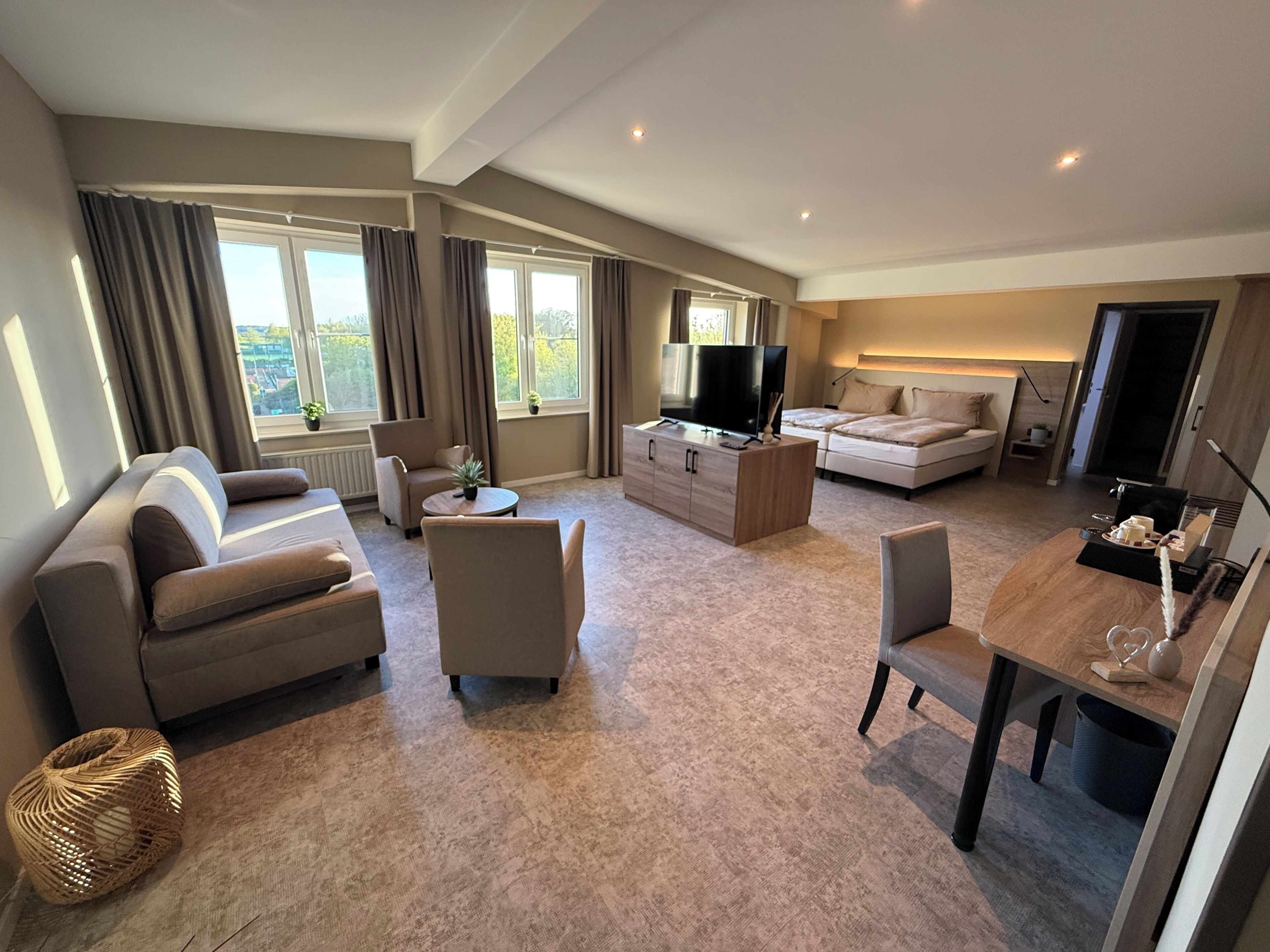 Familienapartment | Zimmersafe, kostenloses WLAN