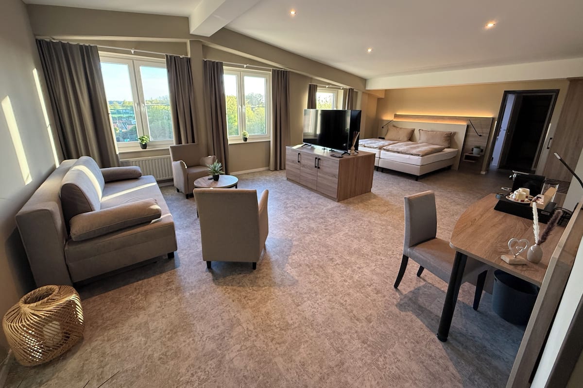 Familienapartment | Zimmersafe, kostenloses WLAN