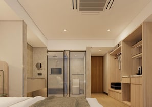 Quarto luxo | Banheiro | Chinelos 