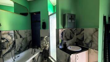 Shower, hair dryer