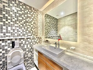 Bathroom - Yogi 1BR Pool Gym & Balcony JVC (Dubai)