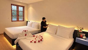 Phòng 2 giường đơn dành cho gia đình, quang cảnh thành phố