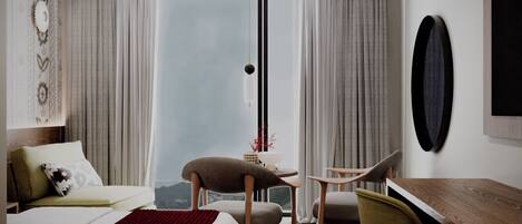 In-room safe, blackout curtains, free WiFi